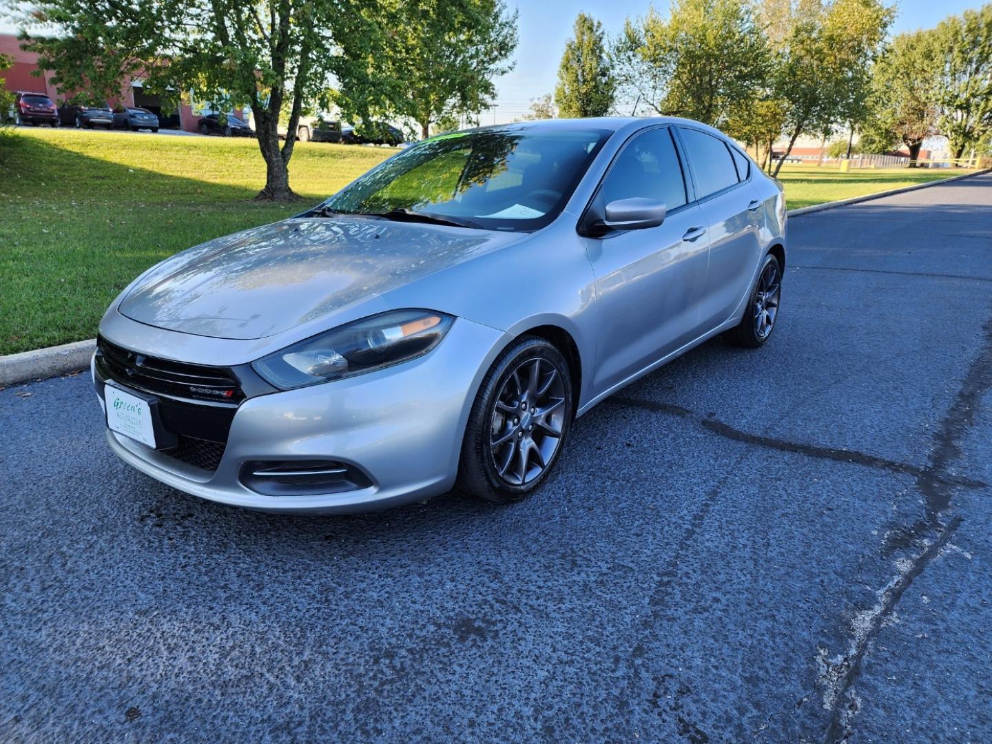 2016 GRAY /Black Dodge Dart SE (1C3CDFAAXGD) with an 2.0L L4 DOHC 16V TURBO engine, Automatic transmission, located at 1221 Madison St., Shelbyville, TN, 37160, (931) 680-9439, 0.000000, 0.000000 - Photo#0