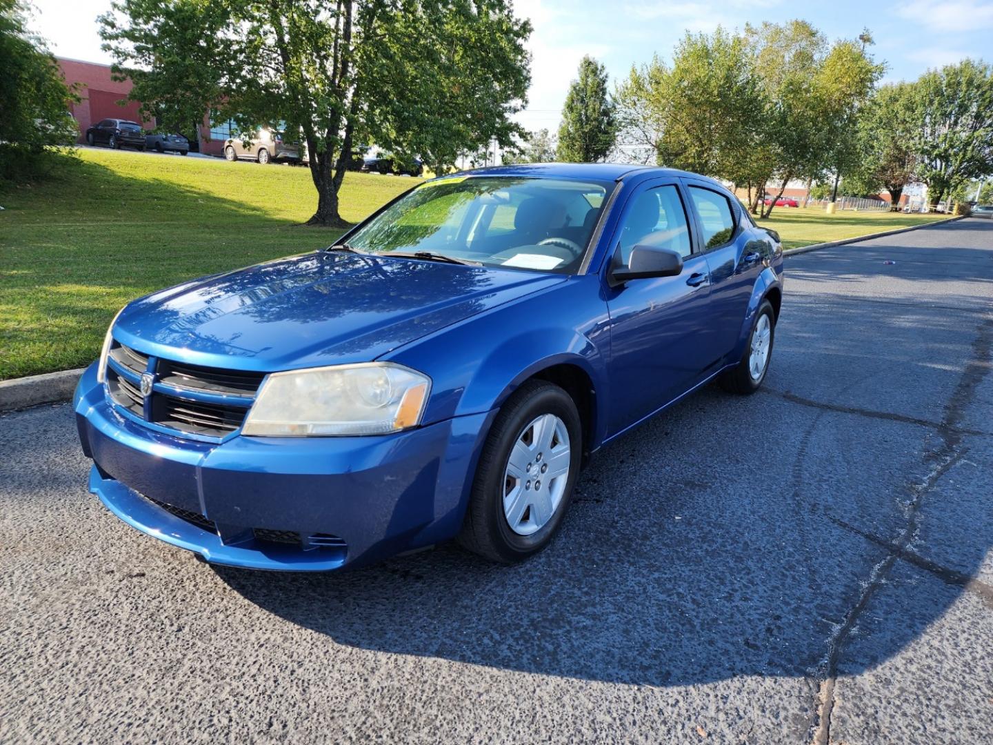 2010 Blue /Black Dodge Avenger SXT (1B3CC4FB8AN) with an 2.4L L4 DOHC 16V engine, 4-Speed Automatic transmission, located at 1221 Madison St., Shelbyville, TN, 37160, (931) 680-9439, 0.000000, 0.000000 - Photo#0
