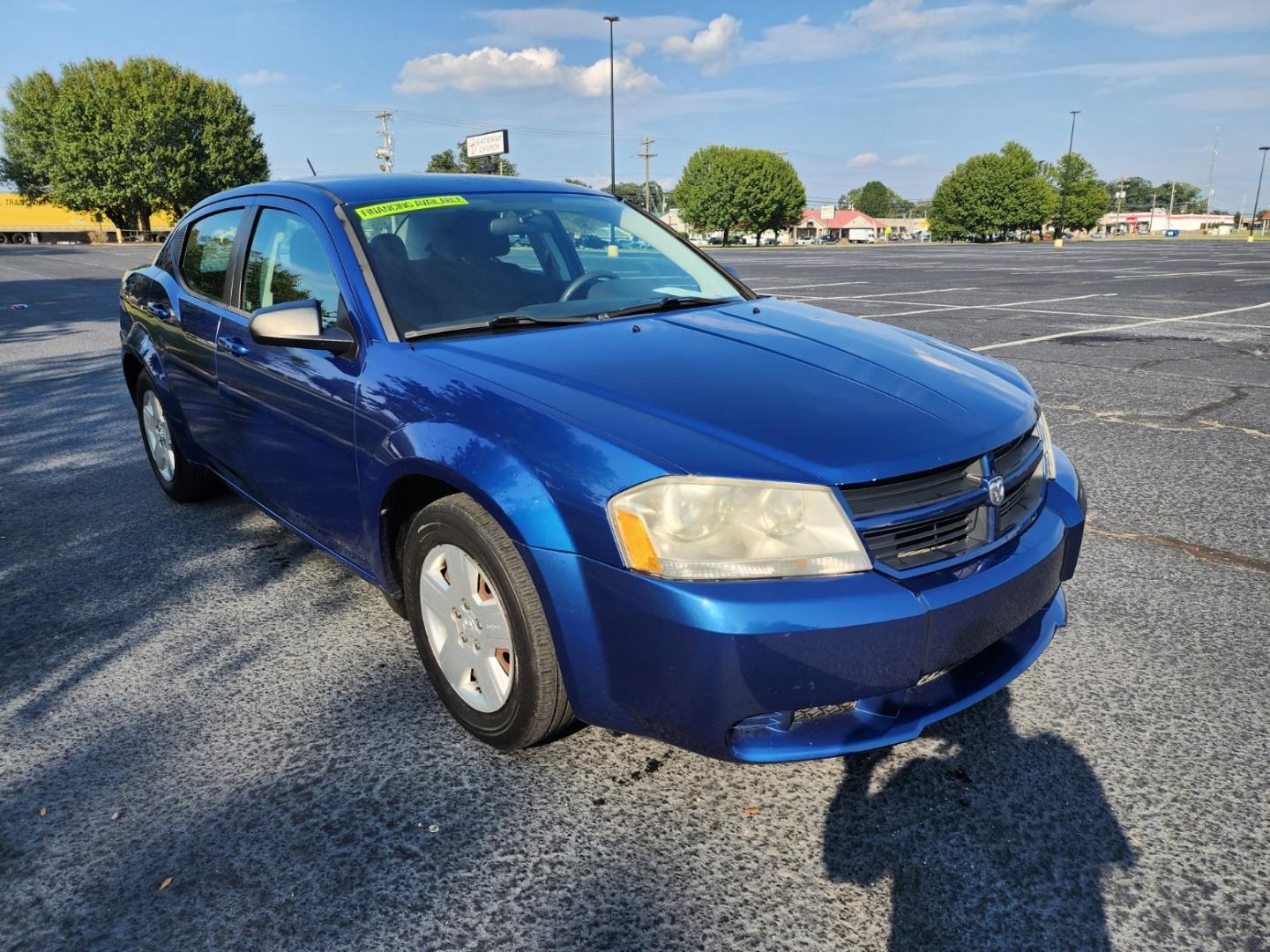 2010 Blue /Black Dodge Avenger SXT (1B3CC4FB8AN) with an 2.4L L4 DOHC 16V engine, 4-Speed Automatic transmission, located at 1221 Madison St., Shelbyville, TN, 37160, (931) 680-9439, 0.000000, 0.000000 - Photo#1
