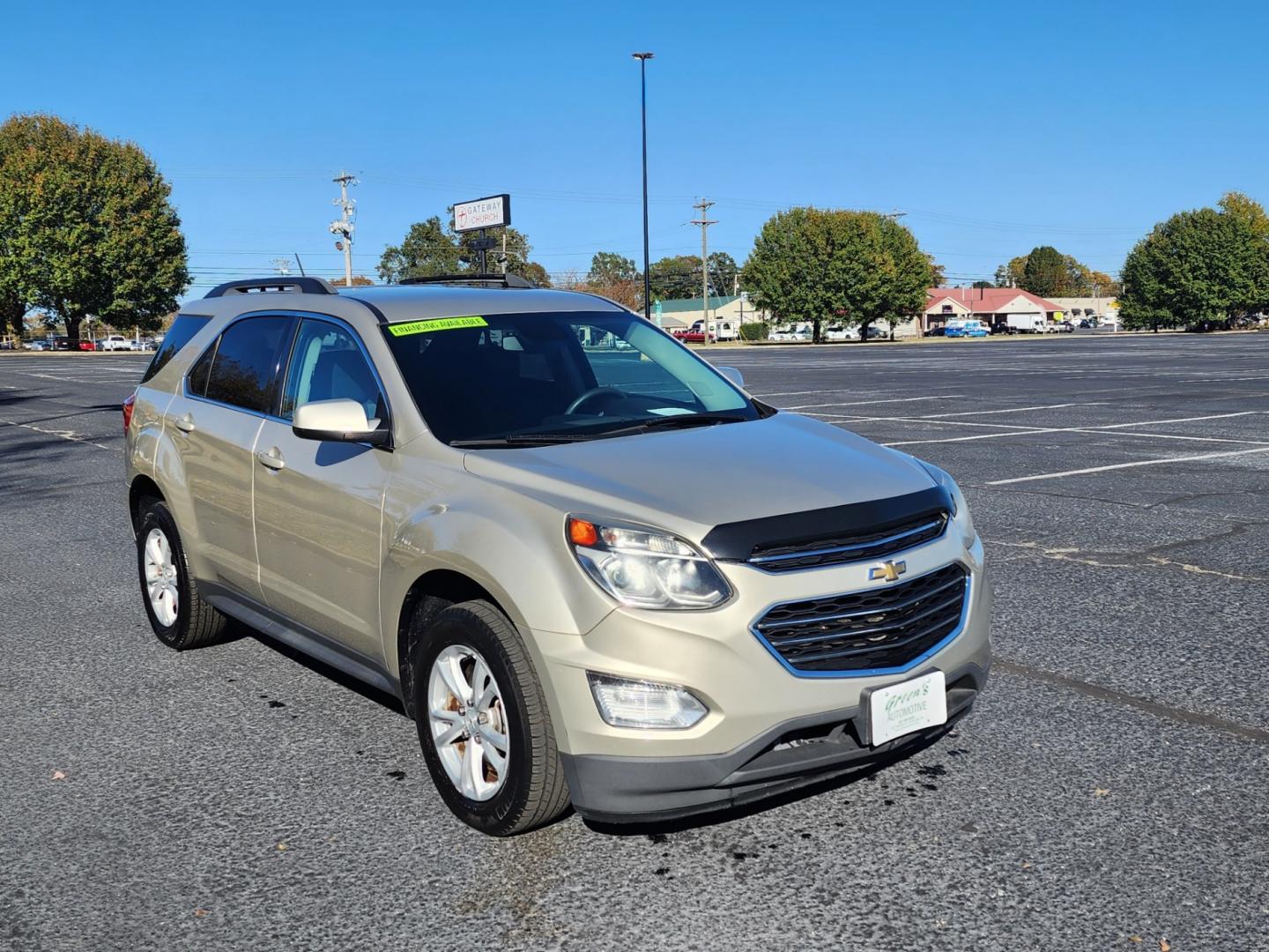 2016 Gold /Gray Chevrolet Equinox LT 2WD (2GNALCEK8G1) with an 2.4L L4 DOHC 16V FFV engine, 6A transmission, located at 1221 Madison St., Shelbyville, TN, 37160, (931) 680-9439, 0.000000, 0.000000 - Photo#1