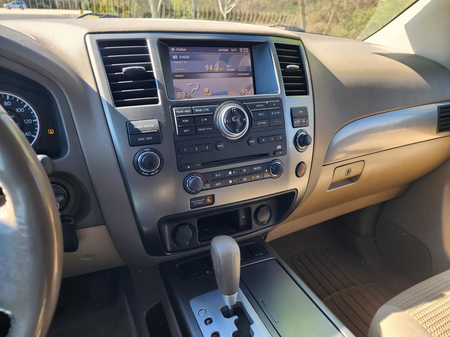 2008 WHITE /Beige Nissan Armada SE 2WD (5N1AA08D18N) with an 5.6L V8 DOHC 32V engine, 5-Speed Automatic Overdrive transmission, located at 1221 Madison St., Shelbyville, TN, 37160, (931) 680-9439, 0.000000, 0.000000 - Photo#7