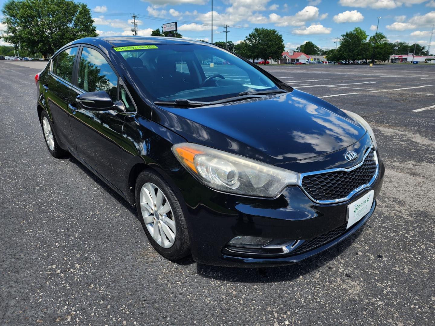 2015 BLACK /Black Kia Forte EX (KNAFX4A8XF5) with an 2.0L L4 DOHC 16V engine, 6-Speed Automatic transmission, located at 1221 Madison St., Shelbyville, TN, 37160, (931) 680-9439, 0.000000, 0.000000 - Photo#1