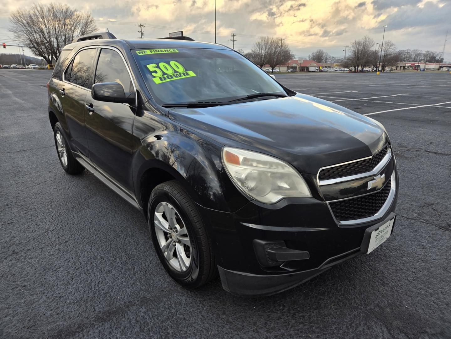 2013 BLACK /Black Chevrolet Equinox 1LT 2WD (2GNALDEK1D6) with an 2.4L L4 DOHC 16V engine, 6-Speed Automatic transmission, located at 1221 Madison St., Shelbyville, TN, 37160, (931) 680-9439, 0.000000, 0.000000 - Photo#1