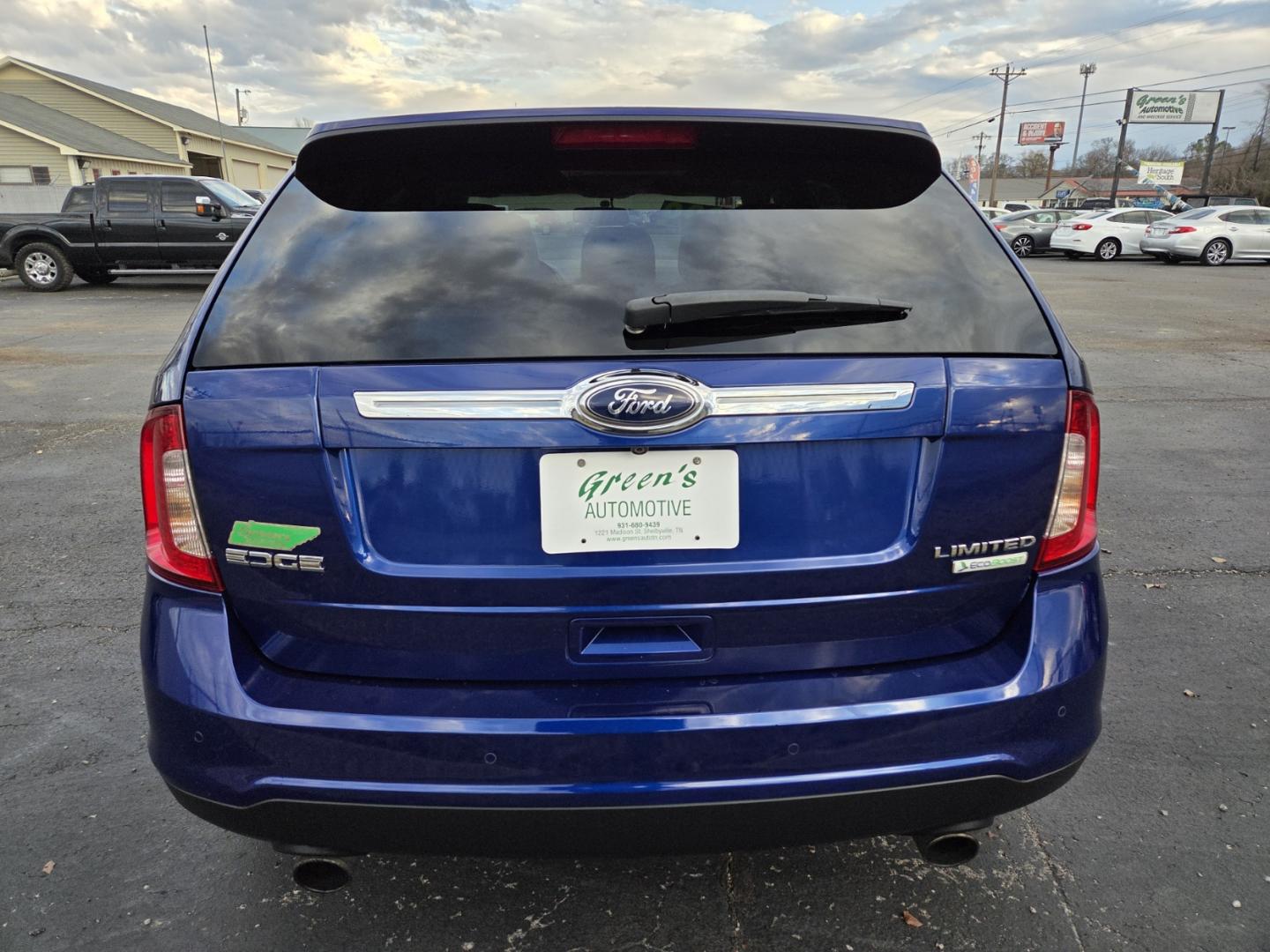 2013 Blue /Gray Ford Edge Limited FWD (2FMDK3K94DB) with an 2.0L L4 DOHC 16V engine, 6-Speed Automatic transmission, located at 1221 Madison St., Shelbyville, TN, 37160, (931) 680-9439, 0.000000, 0.000000 - Photo#2