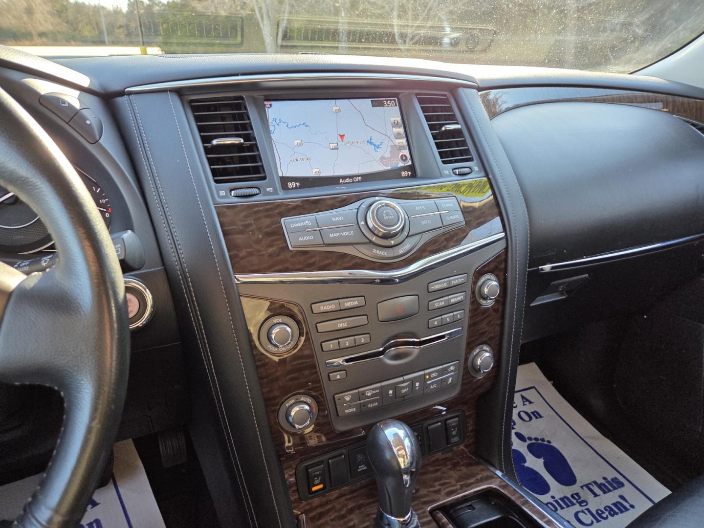 2018 BLACK /Black Nissan Armada SV 2WD (JN8AY2ND4J9) with an 5.6L V8 DOHC 32V engine, 7A transmission, located at 1221 Madison St., Shelbyville, TN, 37160, (931) 680-9439, 0.000000, 0.000000 - Photo#7