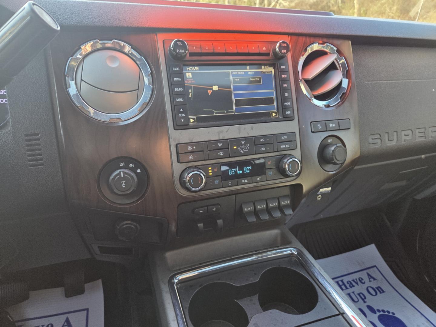 2012 BLACK /Black Ford F-250 SD Lariat Crew Cab 4WD (1FT7W2BT3CE) with an 6.7L V8 OHV 16V DIESEL engine, 6-Speed Automatic transmission, located at 1221 Madison St., Shelbyville, TN, 37160, (931) 680-9439, 0.000000, 0.000000 - Photo#8
