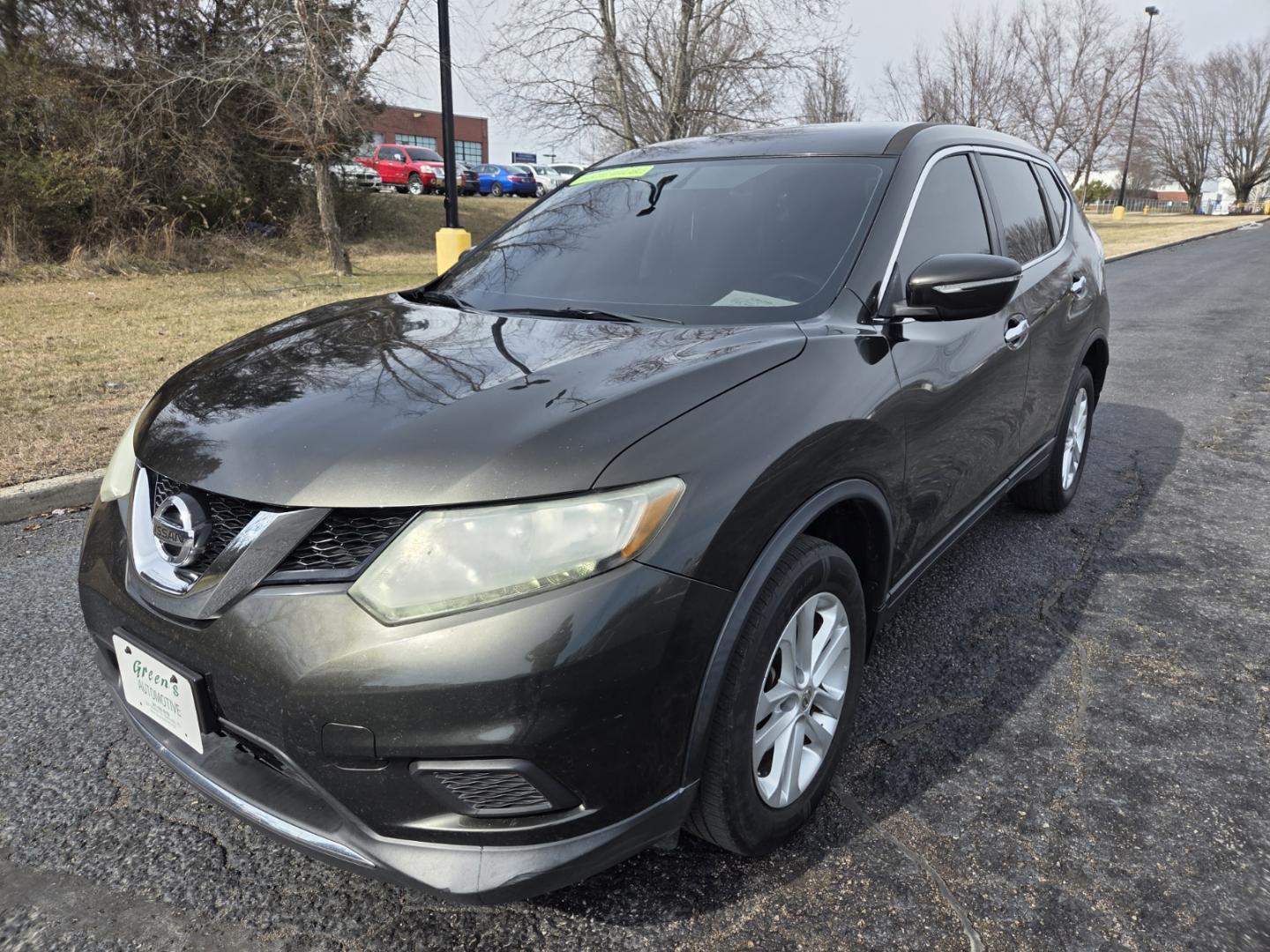 2014 Green /Black Nissan Rogue S AWD (5N1AT2MV3EC) with an 2.5L L4 DOHC 16V engine, Continuously Variable Transmission transmission, located at 1221 Madison St., Shelbyville, TN, 37160, (931) 680-9439, 0.000000, 0.000000 - Photo#0