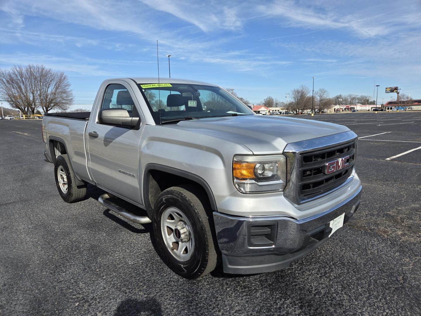 2014 SILVER /Gray GMC Sierra 1500 Base 2WD (1GTN1TEHXEZ) with an 4.3L V6 OHV 12V engine, 6-Speed Automatic transmission, located at 1221 Madison St., Shelbyville, TN, 37160, (931) 680-9439, 0.000000, 0.000000 - Photo#1