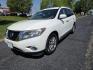 2014 WHITE /Beige Nissan Pathfinder SL 2WD (5N1AR2MN2EC) with an 3.5L V6 DOHC 24V engine, Continuously Variable Transmission transmission, located at 1221 Madison St., Shelbyville, TN, 37160, (931) 680-9439, 0.000000, 0.000000 - Photo#0