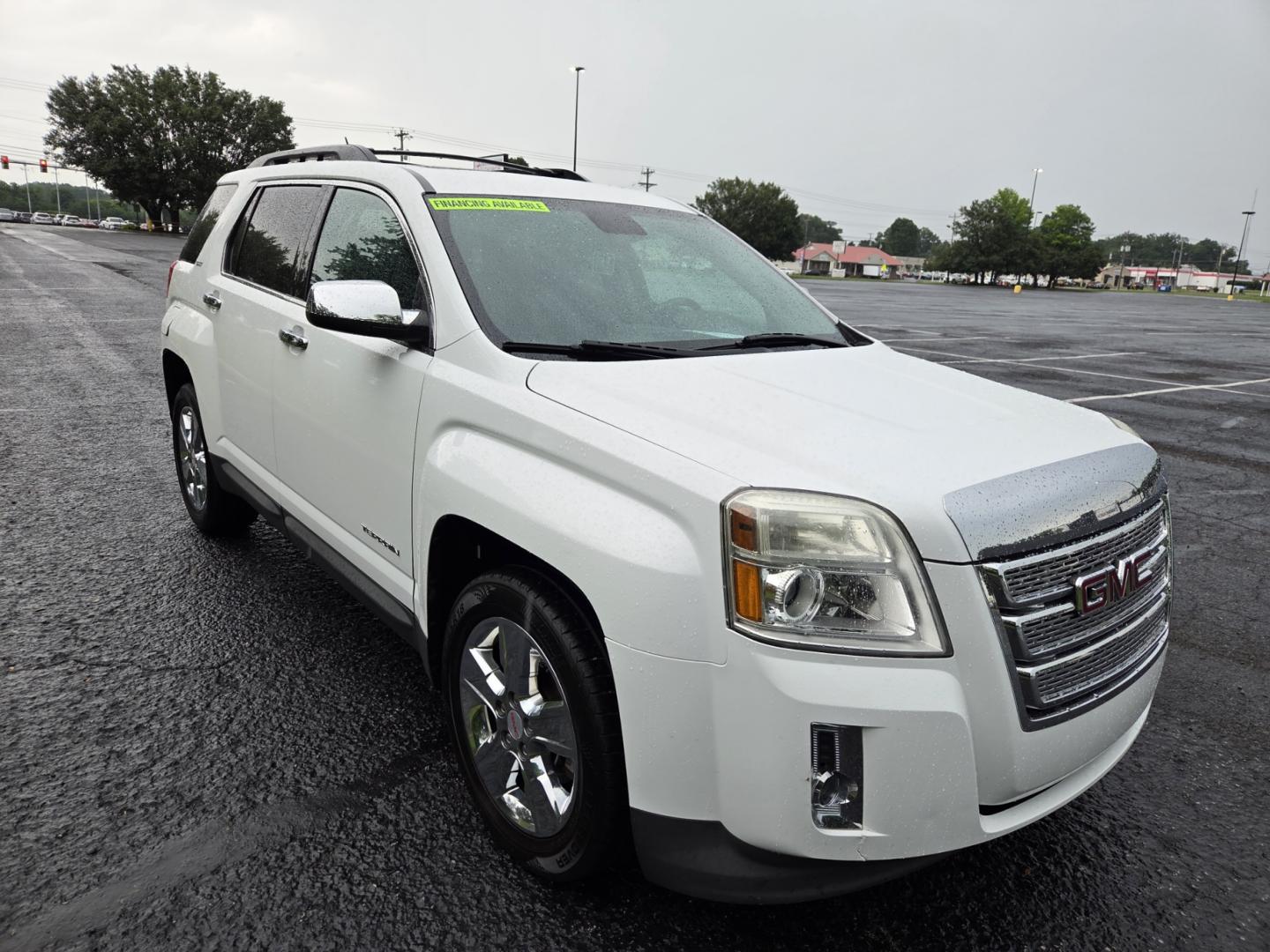 2015 WHITE /Black GMC Terrain SLT1 AWD (2GKFLXEKXF6) with an 2.4L L4 DOHC 16V FFV engine, 6-Speed Automatic transmission, located at 1221 Madison St., Shelbyville, TN, 37160, (931) 680-9439, 0.000000, 0.000000 - Photo#1