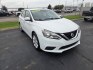 2018 WHITE /Black Nissan Sentra S CVT (3N1AB7AP4JY) with an 1.8L L4 SFI DOHC 16V engine, CVT transmission, located at 1221 Madison St., Shelbyville, TN, 37160, (931) 680-9439, 0.000000, 0.000000- Photo#1