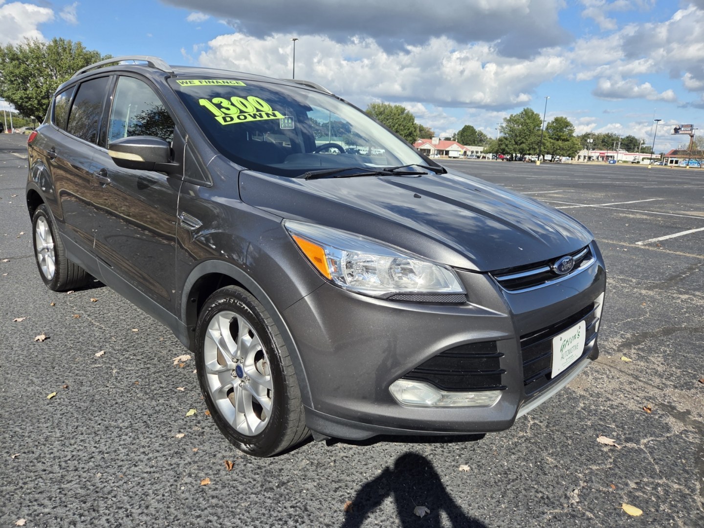 2014 Gray /Black Ford Escape Titanium FWD (1FMCU0JXXEU) with an 1.6L L4 DOHC 16V engine, 6-Speed Automatic transmission, located at 1221 Madison St., Shelbyville, TN, 37160, (931) 680-9439, 0.000000, 0.000000- Photo#1
